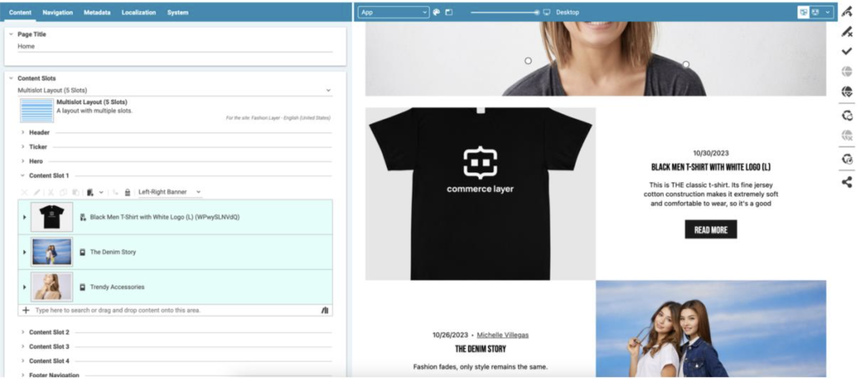 Integrating CoreMedia with Commerce Layer