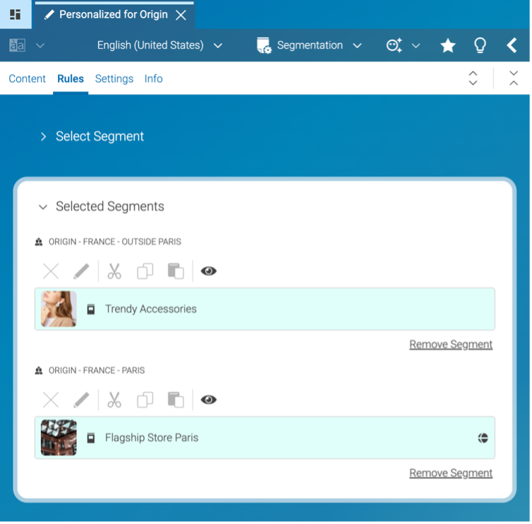 Location-based customer segments on Studio
