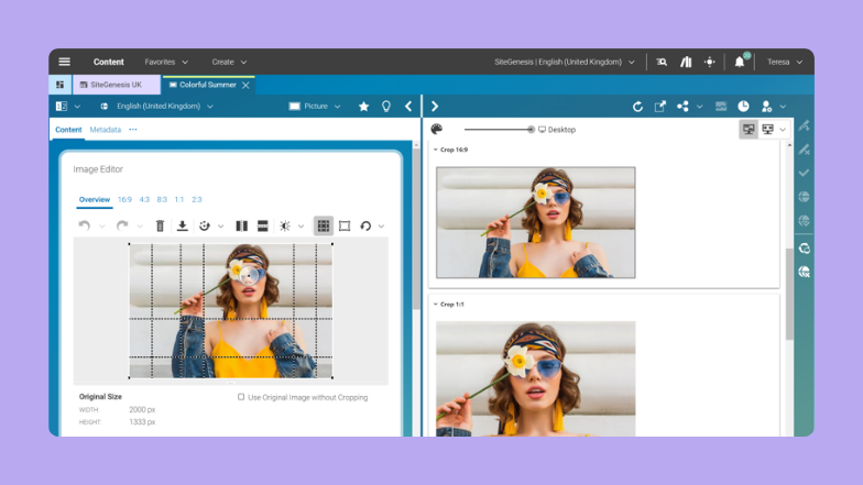 CoreMedia Studio interface