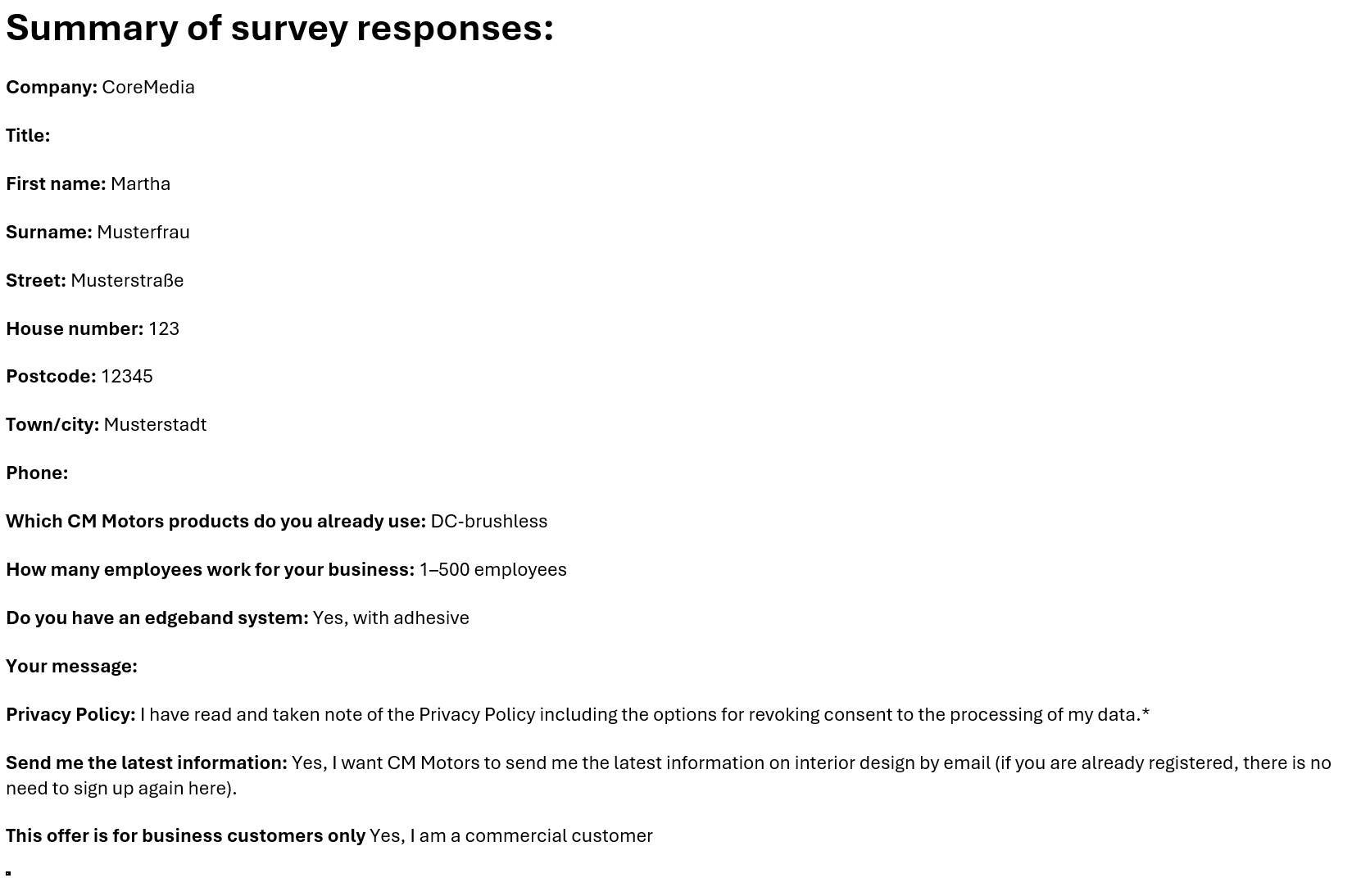 Propagating lead data in a structured manner
