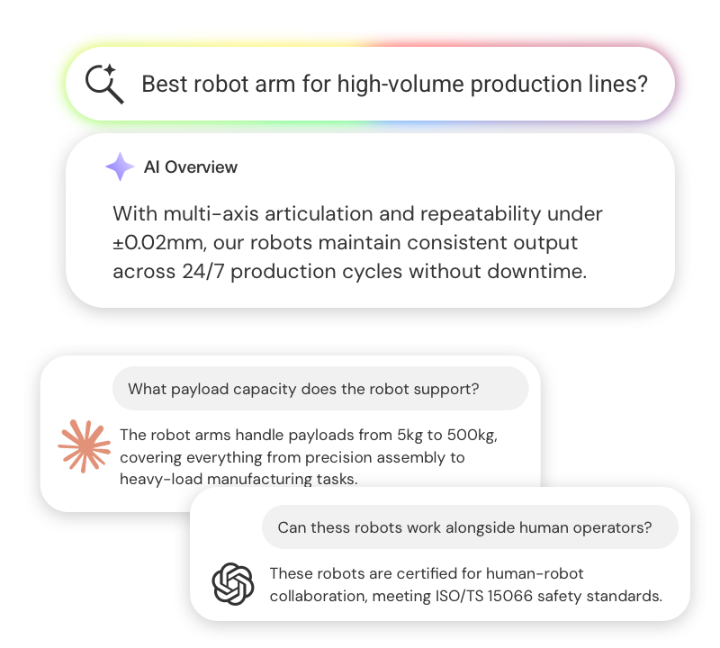 Optimization for AI answer engines
