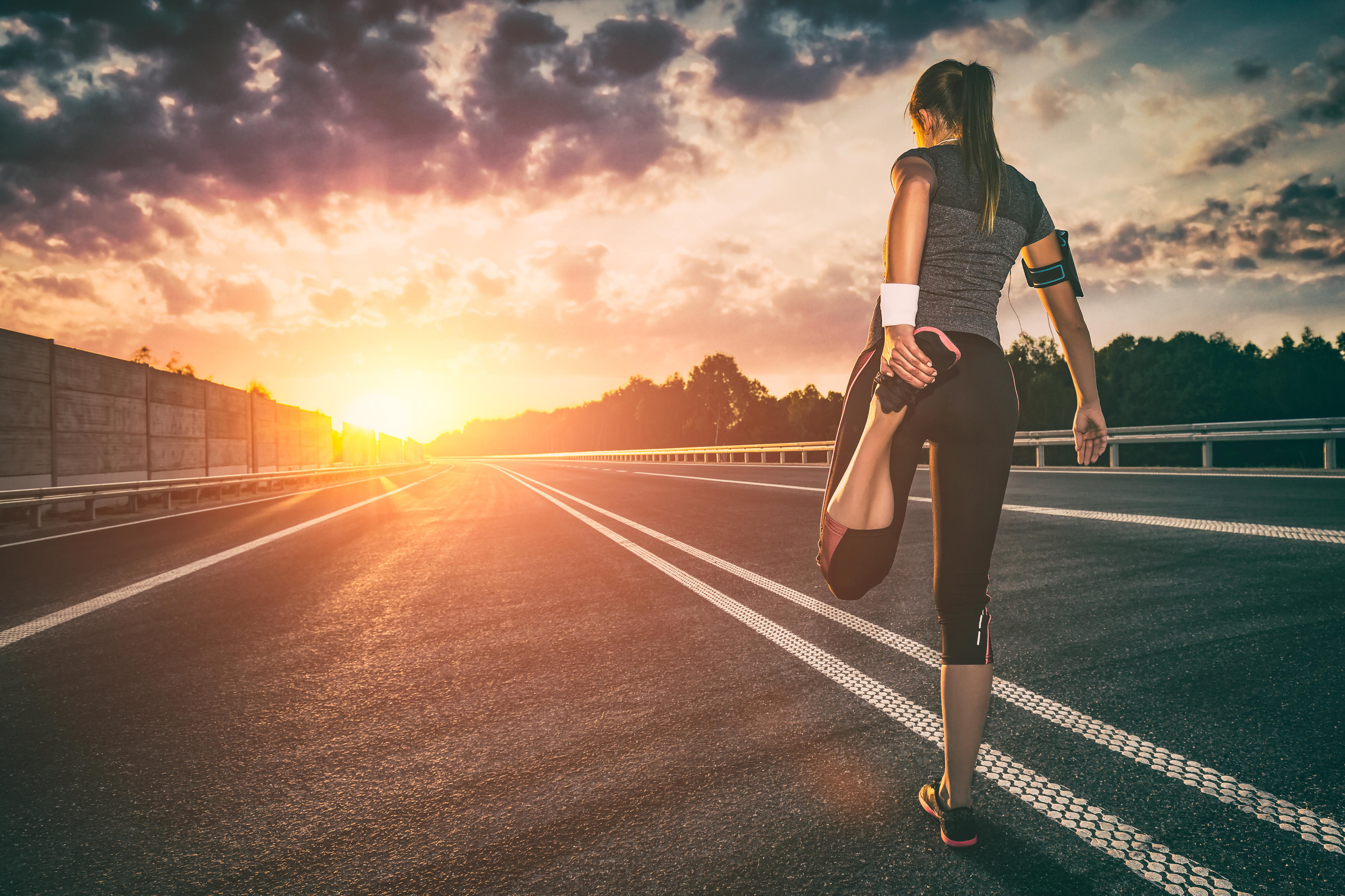Athlete Sunset