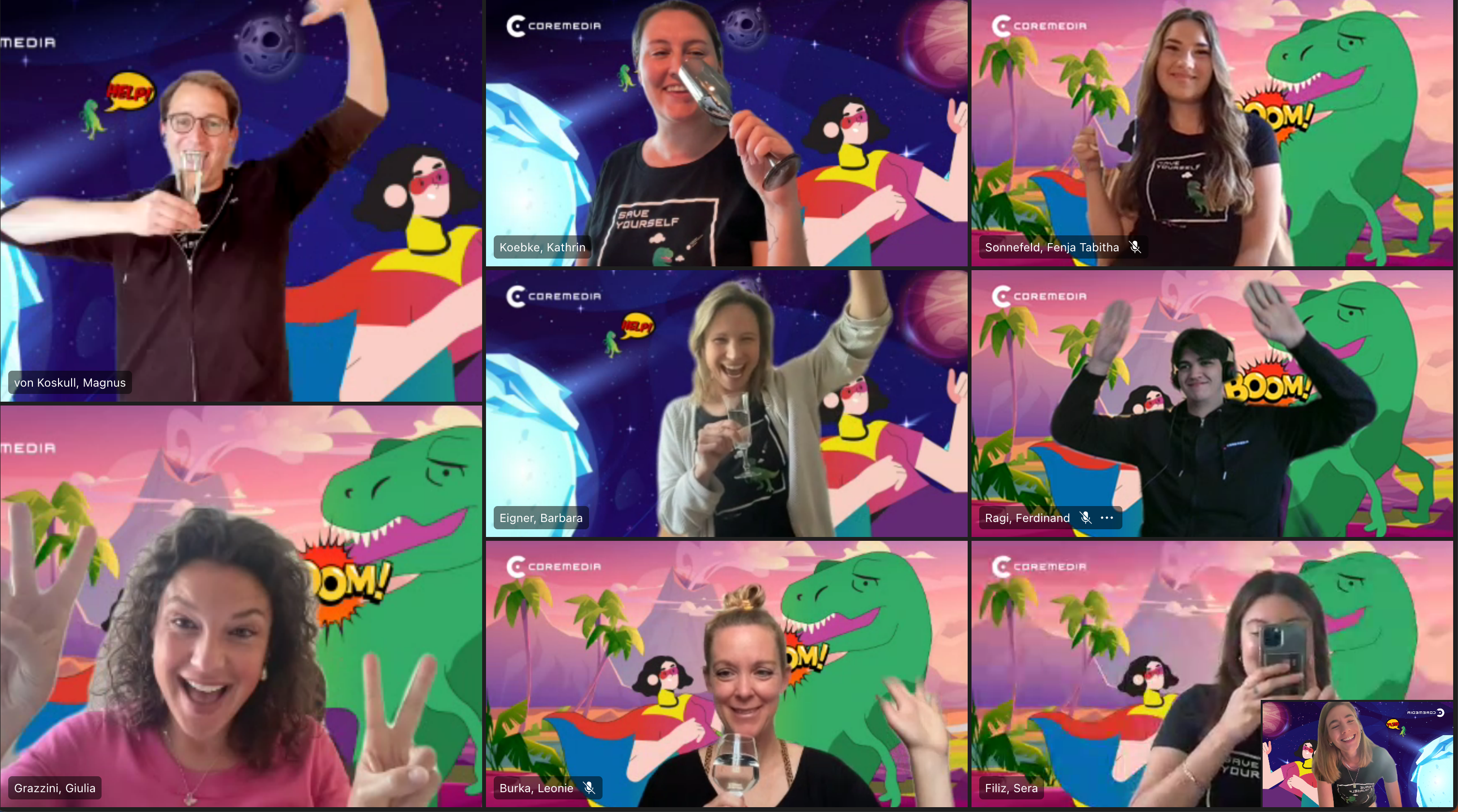 CoreMedia Marketing Team celebrating the Relaunch