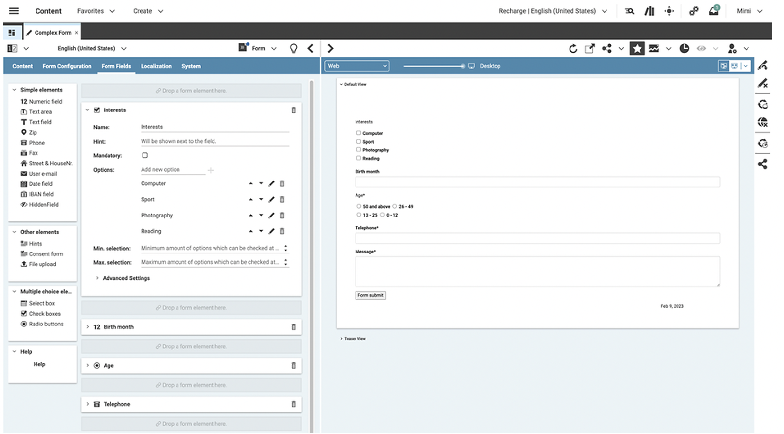 Tallence Editor screenshot